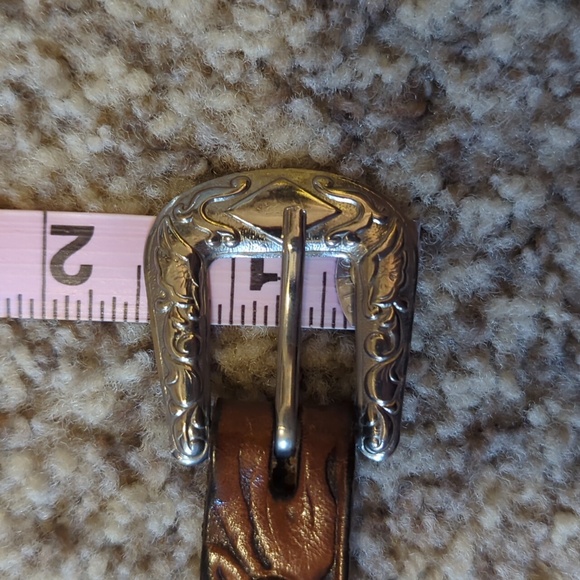 Hand Tooled Leather Belt - Picture 6 of 13